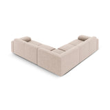 Molino 5-Sitzer Ecksofa symmetrisch, mit Bezug aus Chenille (Haga30) in Beige, 252x252 cm – Bild 4