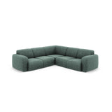 Molino 5-Sitzer Ecksofa symmetrisch, mit Bezug aus Chenille (Haga78) in Petrol, 252x252 cm – Bild 1