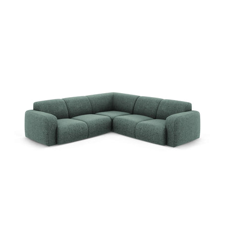 Molino 5-Sitzer Ecksofa symmetrisch, mit Bezug aus Chenille (Haga78) in Petrol, 252x252 cm – Bild 1