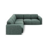 Molino 5-Sitzer Ecksofa symmetrisch, mit Bezug aus Chenille (Haga78) in Petrol, 252x252 cm – Bild 3