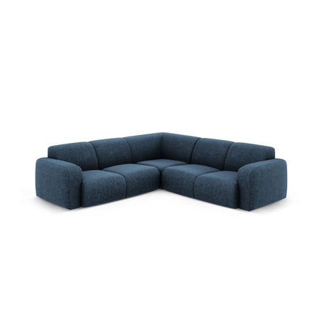 Molino 5-Sitzer Ecksofa symmetrisch, mit Bezug aus Chenille (Haga86) in Königsblau, 252x252 cm – Bild 1