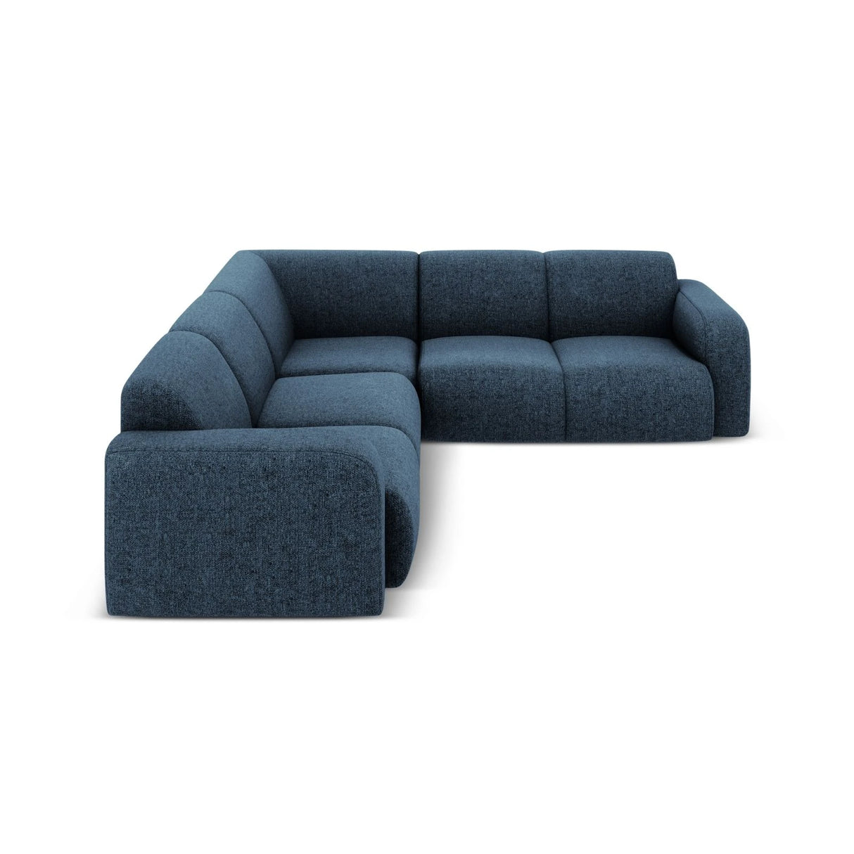 Molino 5-Sitzer Ecksofa symmetrisch, mit Bezug aus Chenille (Haga86) in Königsblau, 252x252 cm – Bild 3