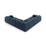 Molino 5-Sitzer Ecksofa symmetrisch, mit Bezug aus Chenille (Haga86) in Königsblau, 252x252 cm – Bild 4