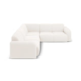 Molino 5-Sitzer Ecksofa symmetrisch, mit Bezug aus Chenille oder Boucle, 252x252 cm – Bild 3