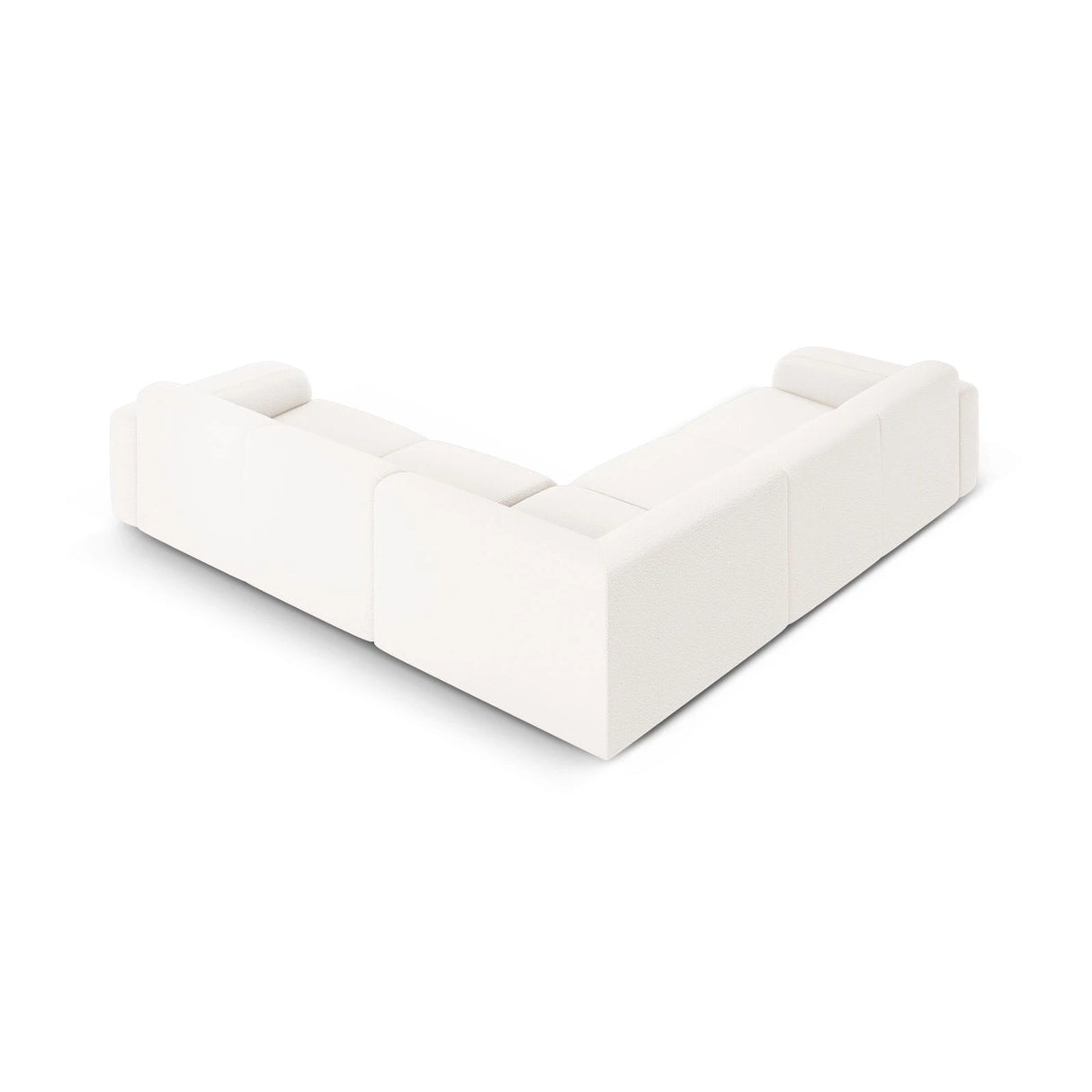 Molino 5-Sitzer Ecksofa symmetrisch, mit Bezug aus Chenille oder Boucle, 252x252 cm – Bild 4