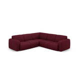Molino 5-Sitzer Ecksofa symmetrisch, mit Bezug aus Chenille (Reb10) in Bordeaux, 252x252 cm – Bild 1