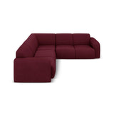 Molino 5-Sitzer Ecksofa symmetrisch, mit Bezug aus Chenille (Reb10) in Bordeaux, 252x252 cm – Bild 3