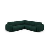 Molino 5-Sitzer Ecksofa symmetrisch, mit Bezug aus Chenille (Reb16) in Flaschengrün, 252x252 cm – Bild 1