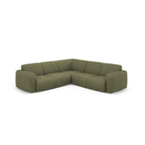 Molino 5-Sitzer Ecksofa symmetrisch, mit Bezug aus Chenille (Reb18) in Light Green, 252x252 cm – Bild 1