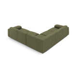 Molino 5-Sitzer Ecksofa symmetrisch, mit Bezug aus Chenille (Reb18) in Light Green, 252x252 cm – Bild 4