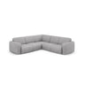 Molino 5-Sitzer Ecksofa symmetrisch, mit Bezug aus Chenille (Reb5) in Hellgrau, 252x252 cm – Bild 1