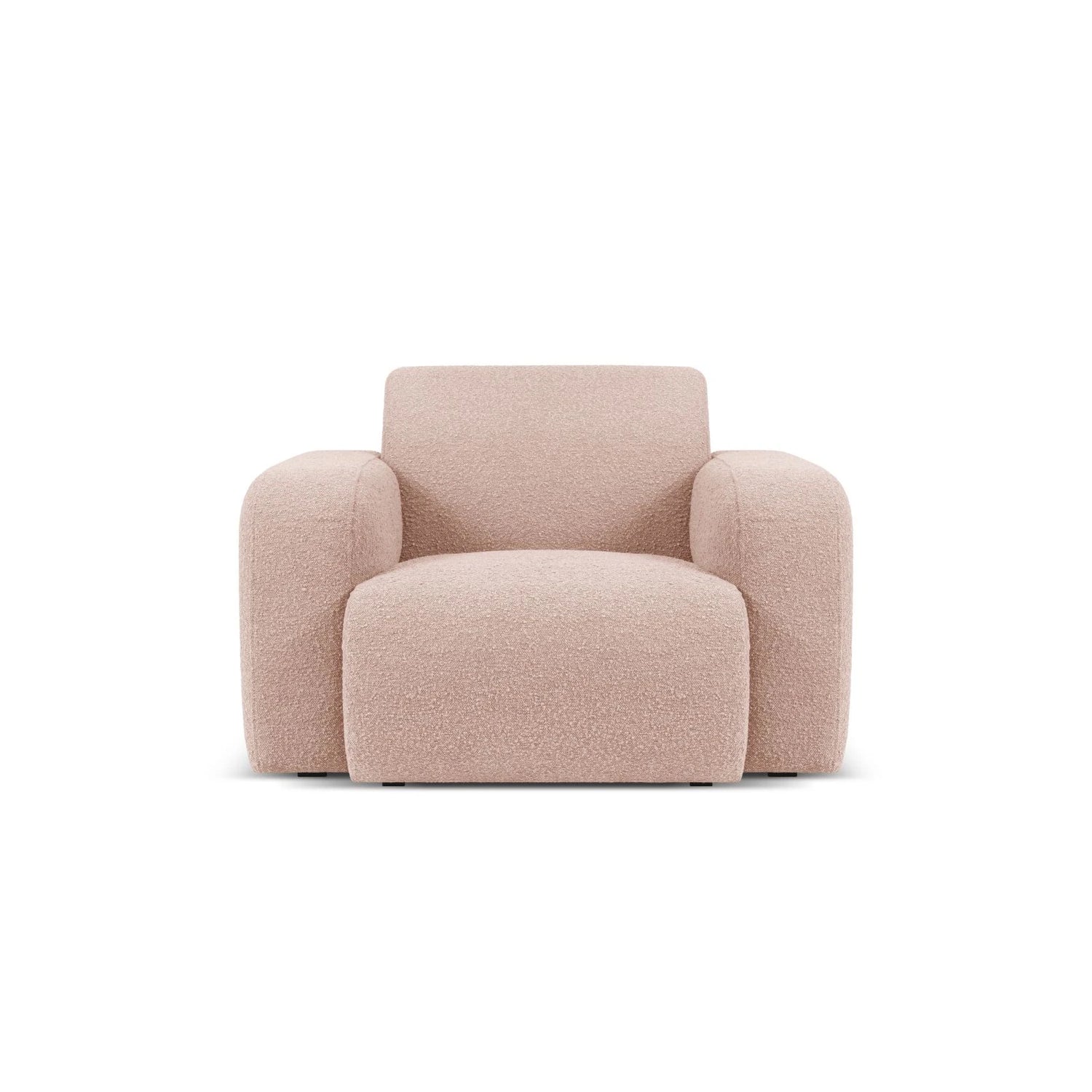 Molino Sessel mit Bezug aus Boucle (Bal2072) in Powder Pink, 105x95 cm – Bild 1