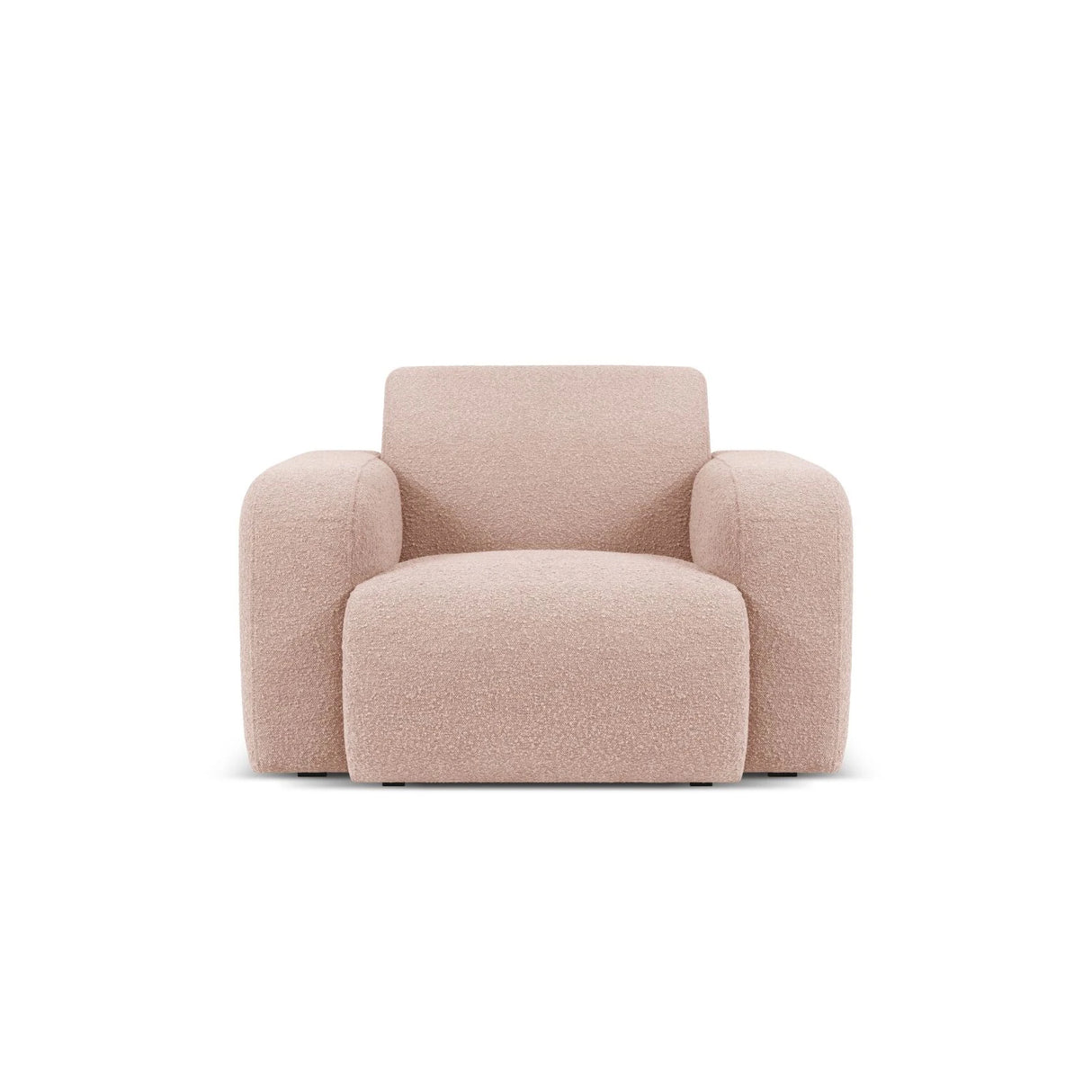 Molino Sessel mit Bezug aus Boucle (Bal2072) in Powder Pink, 105x95 cm – Bild 1