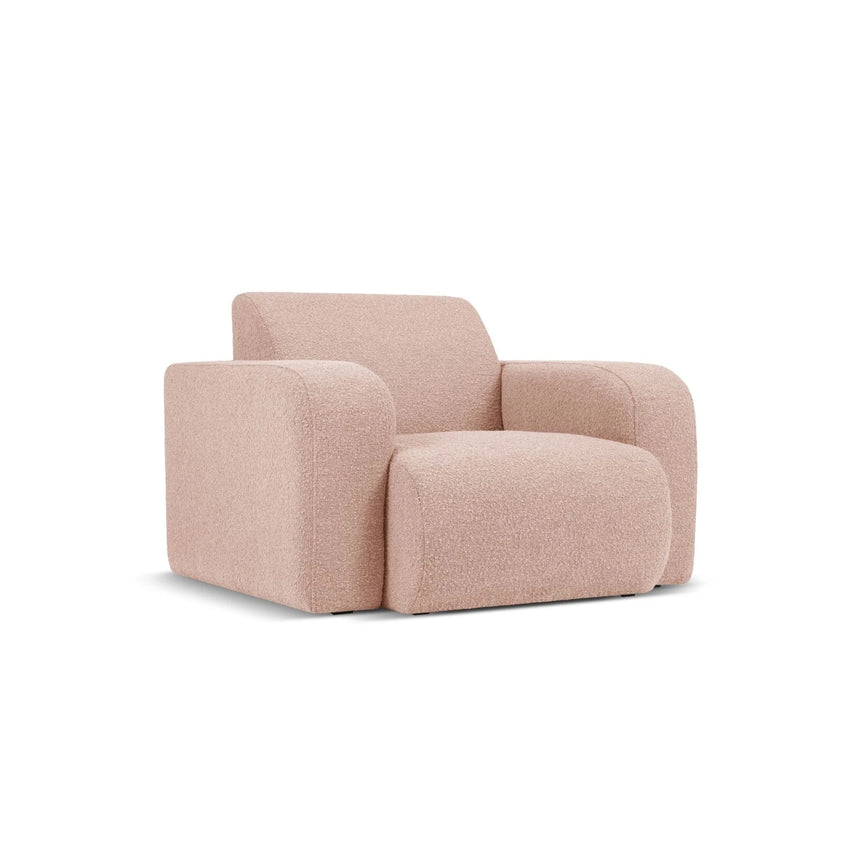 Molino Sessel mit Bezug aus Boucle (Bal2072) in Powder Pink, 105x95 cm – Bild 3