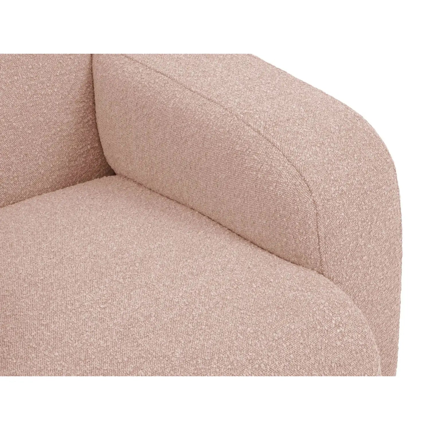 Molino Sessel mit Bezug aus Boucle (Bal2072) in Powder Pink, 105x95 cm – Bild 6