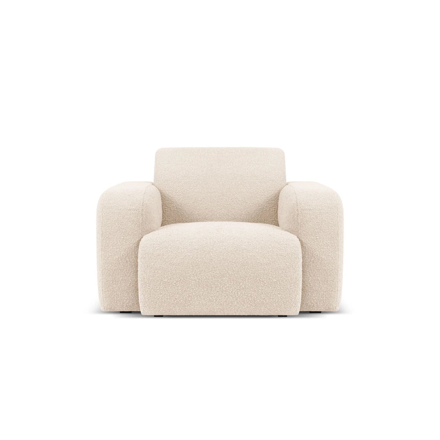 Molino Sessel mit Bezug aus Boucle (Bal2074) in Beige, 105x95 cm – Bild 1