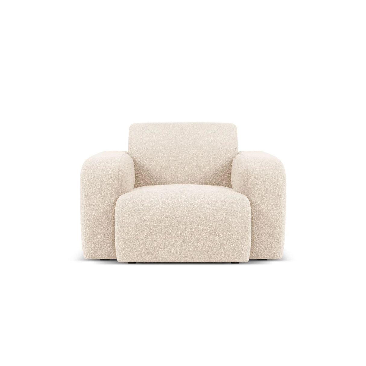 Molino Sessel mit Bezug aus Boucle (Bal2074) in Beige, 105x95 cm – Bild 1