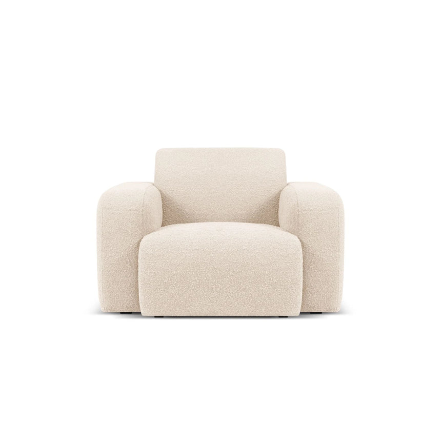 Molino Sessel mit Bezug aus Boucle (Bal2074) in Beige, 105x95 cm – Bild 1