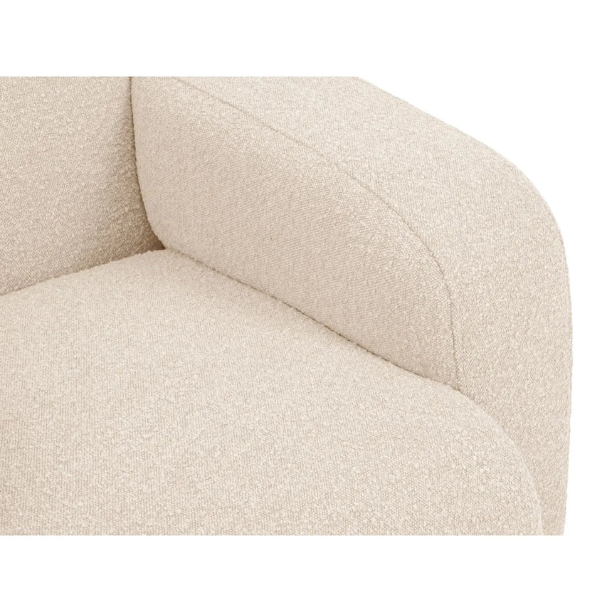Molino Sessel mit Bezug aus Boucle (Bal2074) in Beige, 105x95 cm – Bild 6
