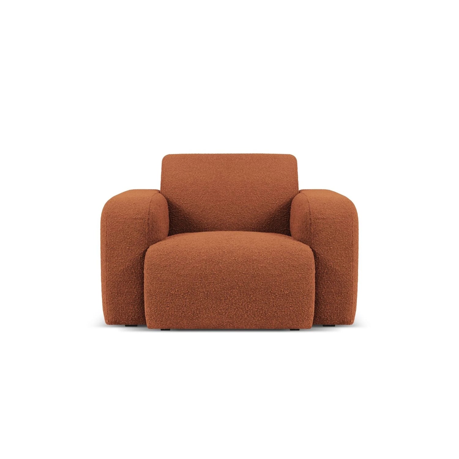 Molino Sessel mit Bezug aus Boucle (Bal2078) in Braun, 105x95 cm – Bild 1