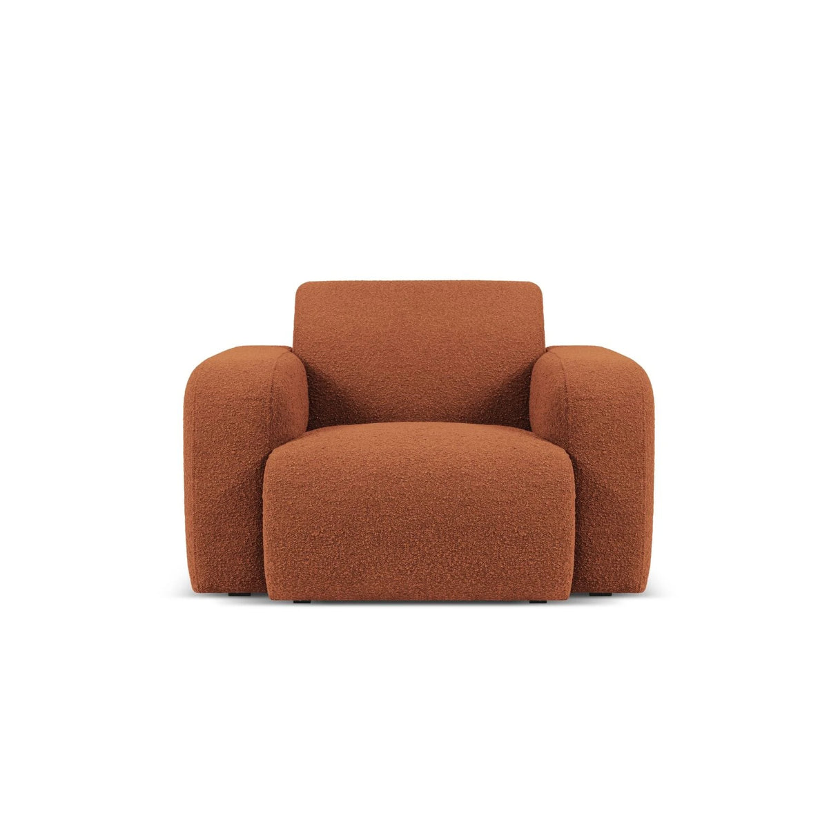 Molino Sessel mit Bezug aus Boucle (Bal2078) in Braun, 105x95 cm – Bild 1