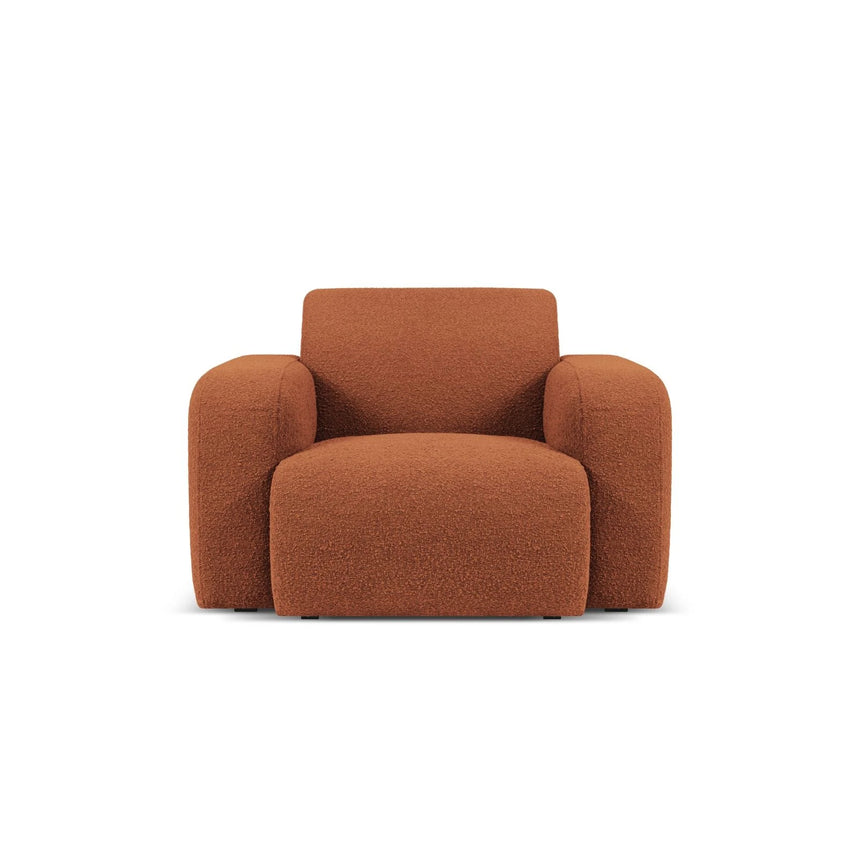 Molino Sessel mit Bezug aus Boucle (Bal2078) in Braun, 105x95 cm – Bild 1