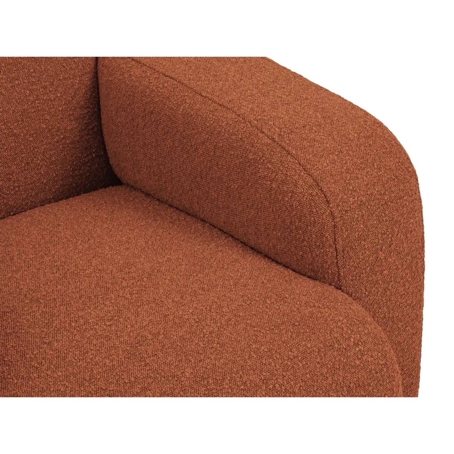 Molino Sessel mit Bezug aus Boucle (Bal2078) in Braun, 105x95 cm – Bild 6