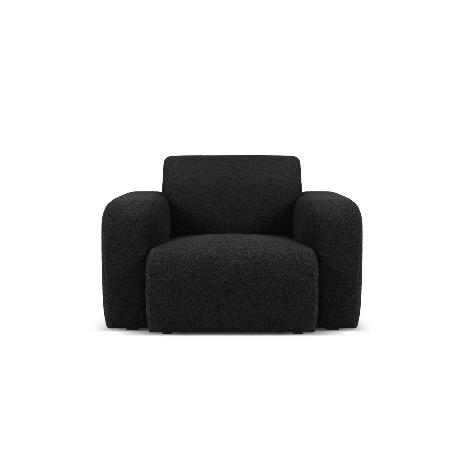 Molino Sessel mit Bezug aus Boucle (Bal2082) in Schwarz, 105x95 cm – Bild 1