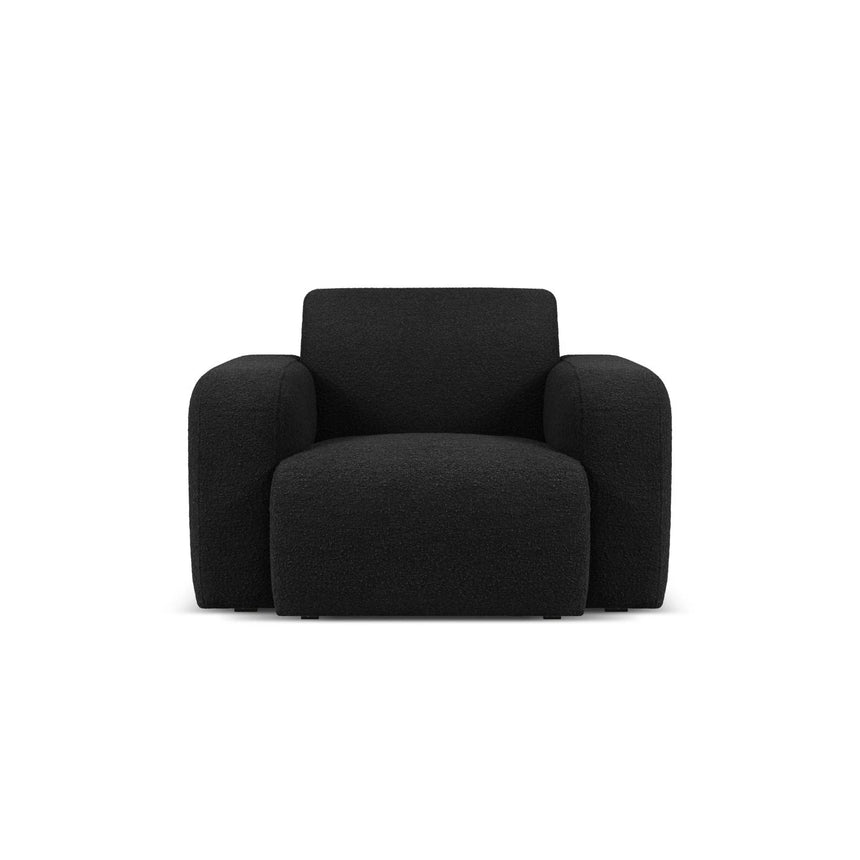 Molino Sessel mit Bezug aus Boucle (Bal2082) in Schwarz, 105x95 cm – Bild 1