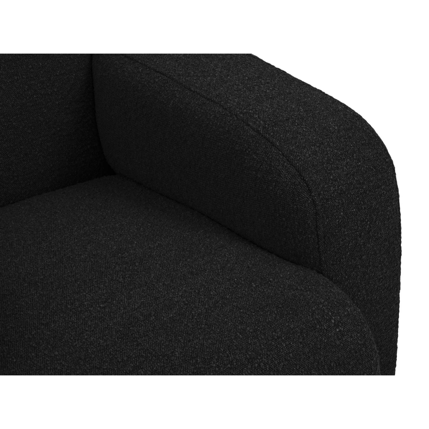 Molino Sessel mit Bezug aus Boucle (Bal2082) in Schwarz, 105x95 cm – Bild 6