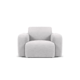 Molino Sessel mit Bezug aus Boucle (Bal2085) in Hellgrau, 105x95 cm – Bild 1