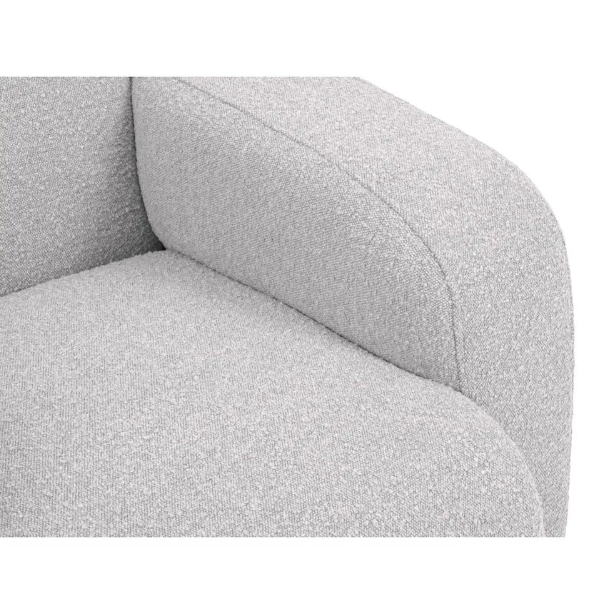 Molino Sessel mit Bezug aus Boucle (Bal2085) in Hellgrau, 105x95 cm – Bild 6