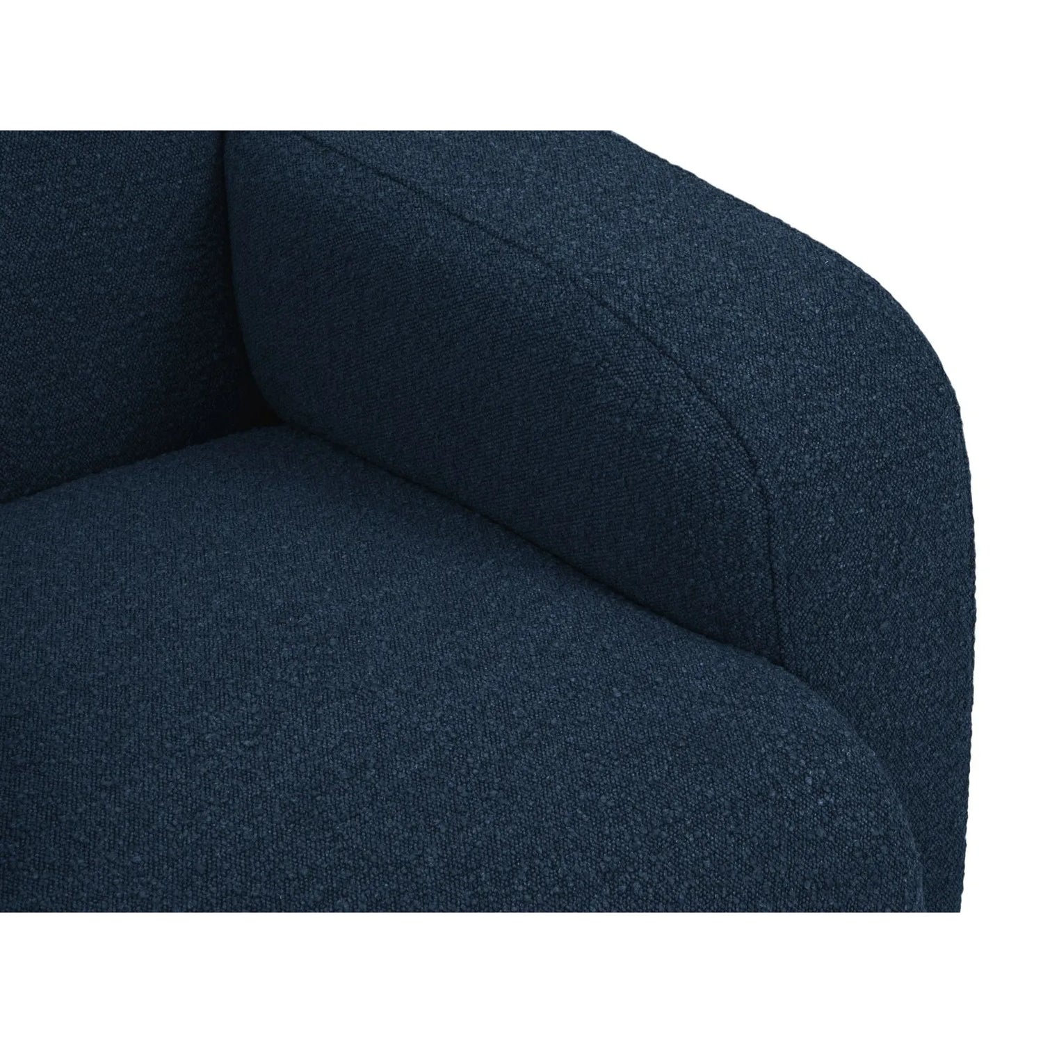 Molino Sessel mit Bezug aus Boucle (Bal2088) in Dunkelblau, 105x95 cm – Bild 6