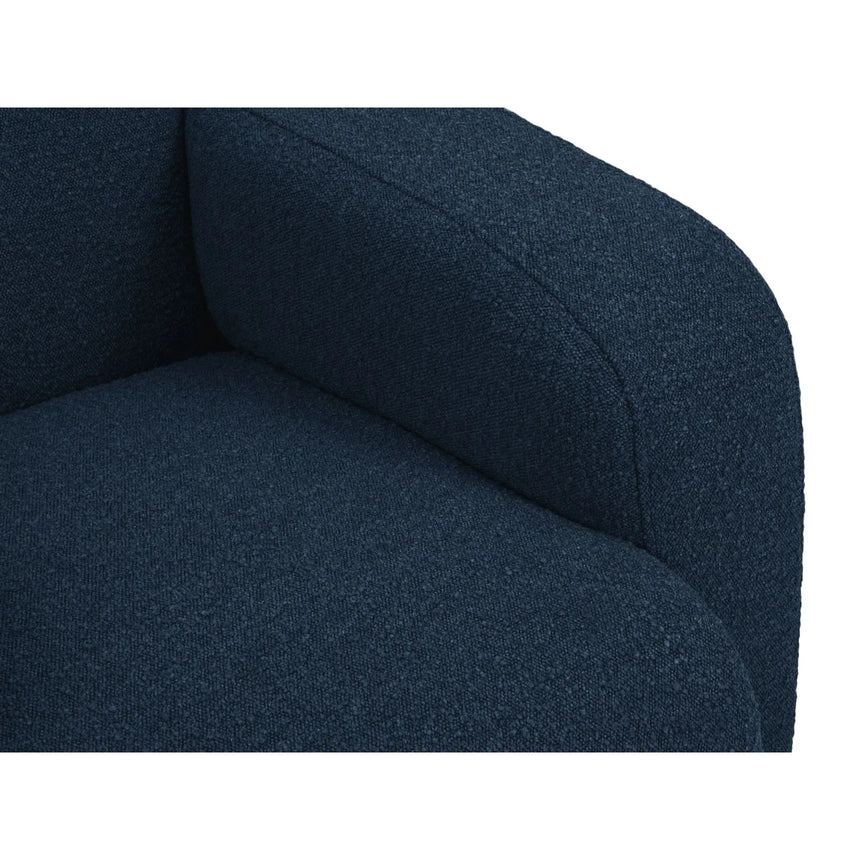 Molino Sessel mit Bezug aus Boucle (Bal2088) in Dunkelblau, 105x95 cm – Bild 6