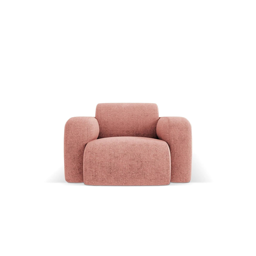 Molino Sessel mit Bezug aus Chenille (Hag52) in Rosa, 105x95 cm – Bild 1