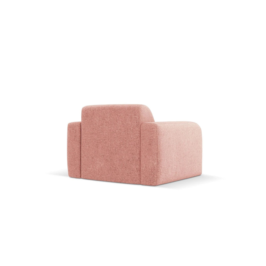 Molino Sessel mit Bezug aus Chenille (Hag52) in Rosa, 105x95 cm – Bild 5