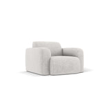 Molino Sessel mit Bezug aus Chenille (Haga06) in Hellgrau, 105x95 cm – Bild 4