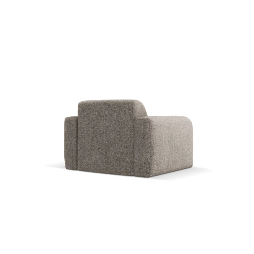 Molino Sessel mit Bezug aus Chenille (Haga16) in Grau, 105x95 cm – Bild 5