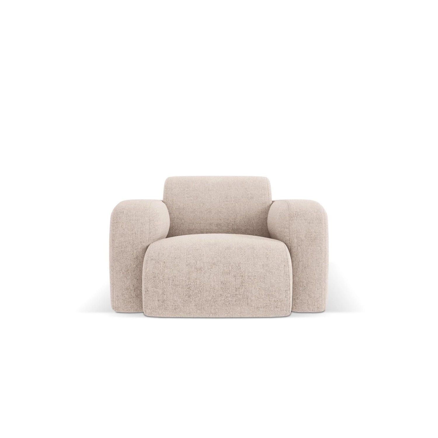 Molino Sessel mit Bezug aus Chenille (Haga30) in Beige, 105x95 cm – Bild 1