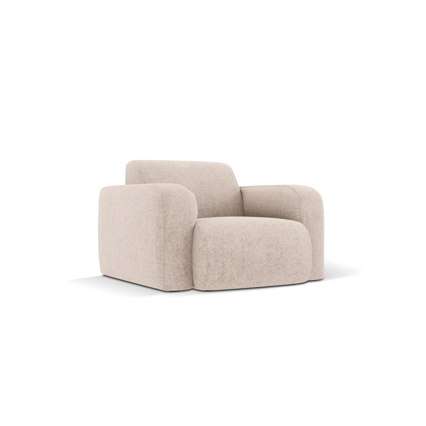 Molino Sessel mit Bezug aus Chenille (Haga30) in Beige, 105x95 cm – Bild 4