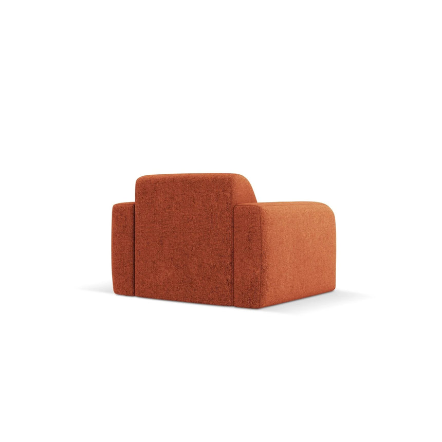 Molino Sessel mit Bezug aus Chenille (Haga44) in Terrakotta, 105x95 cm – Bild 5
