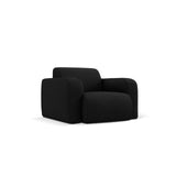 Molino Sessel mit Bezug aus Chenille (Reb1) in Schwarz, 105x95 cm – Bild 4