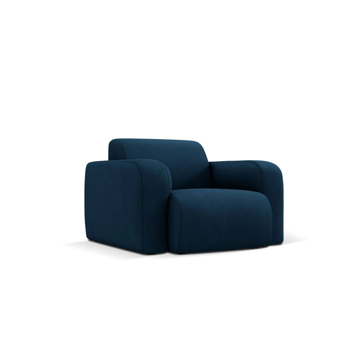 Molino Sessel mit Bezug aus Chenille (Reb12) in Königsblau, 105x95 cm – Bild 3