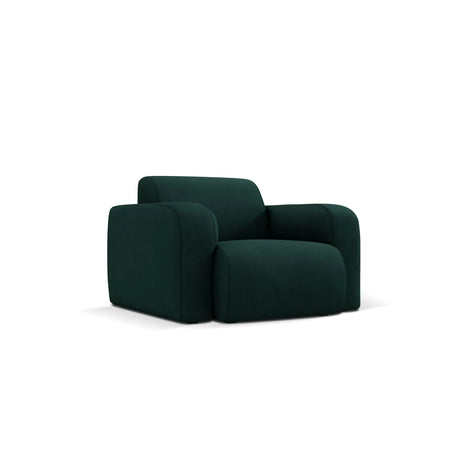 Molino Sessel mit Bezug aus Chenille (Reb16) in Flaschengrün, 105x95 cm – Bild 3