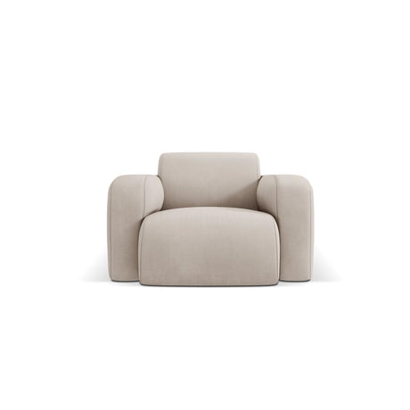 Molino Sessel mit Bezug aus Chenille (Reb25) in Beige, 105x95 cm – Bild 1