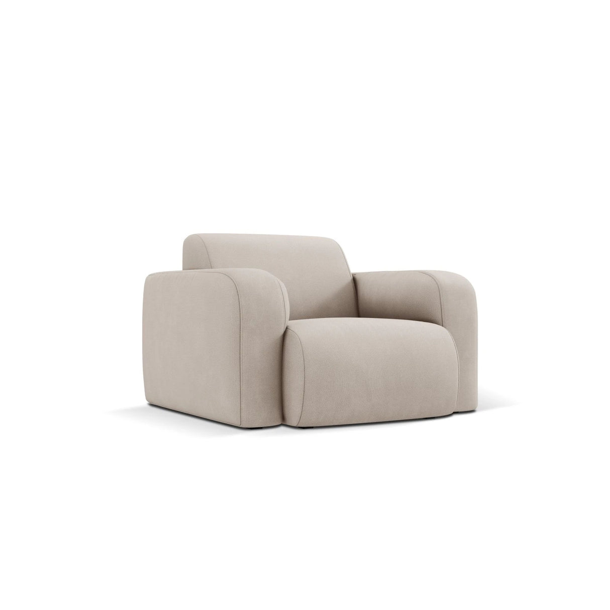 Molino Sessel mit Bezug aus Chenille (Reb25) in Beige, 105x95 cm – Bild 3