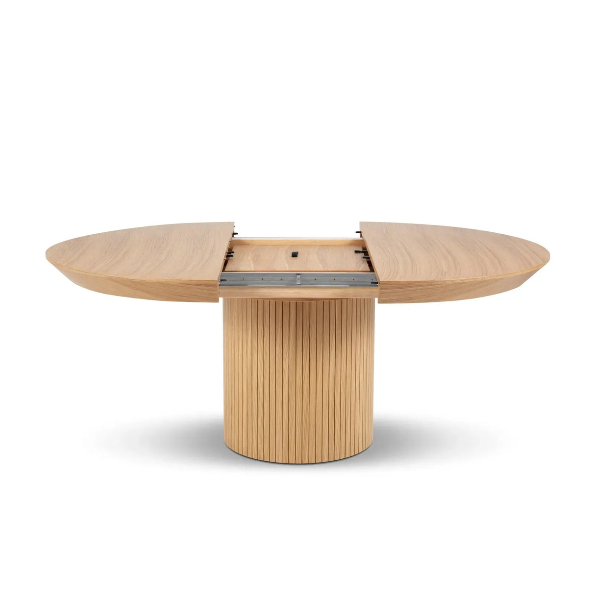 Nicole ausziehbarer Esstisch aus Eichenfurnier und Eiche, 130-180 cm - ZEN ZONE Furniture