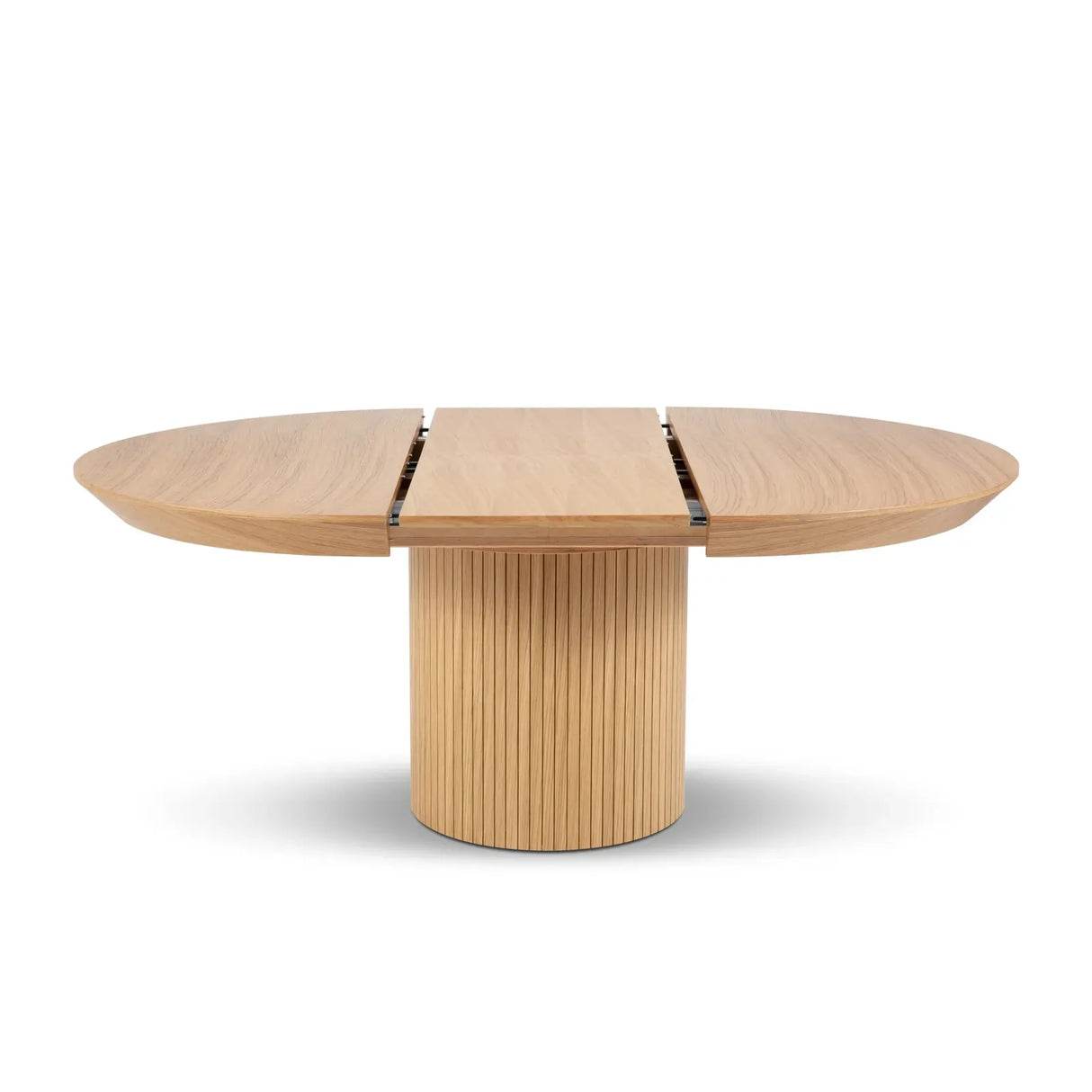 Nicole ausziehbarer Esstisch aus Eichenfurnier und Eiche, 130-180 cm - ZEN ZONE Furniture