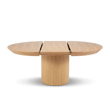 Nicole ausziehbarer Esstisch aus Eichenfurnier und Eiche, 130-180 cm - ZEN ZONE Furniture