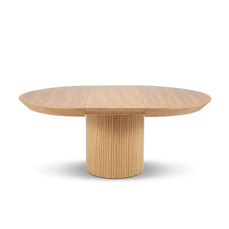 Nicole ausziehbarer Esstisch aus Eichenfurnier und Eiche, 130-180 cm - ZEN ZONE Furniture